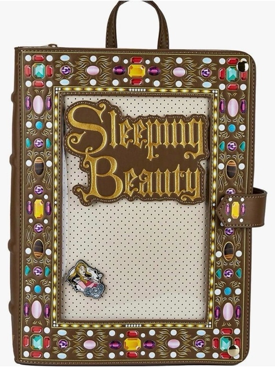 Loungefly Handbags - NWT Loungefly Disney Sleeping Beauty Bookstyle Backpack